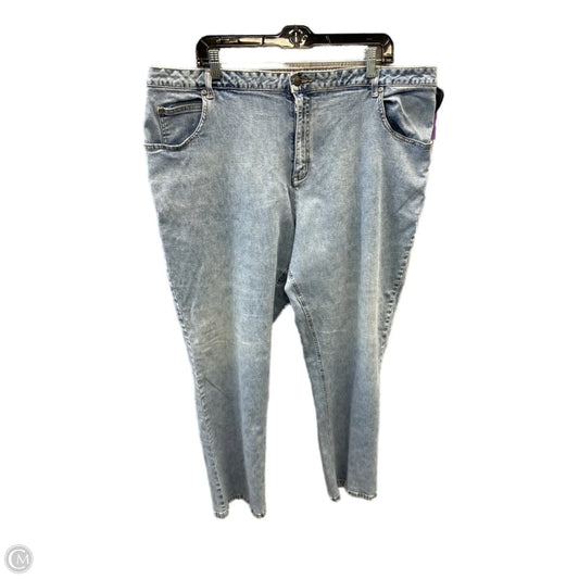 Jeans Straight By Cj Banks In Blue Denim, Size: 22
