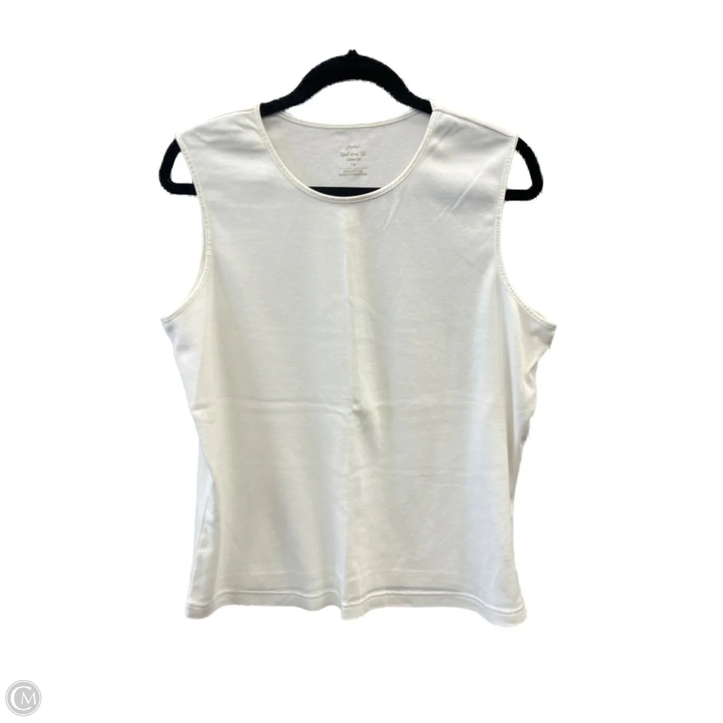 Top Sleeveless By Cj Banks In White, Size: 2