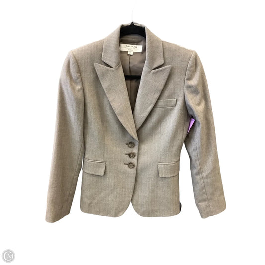 Blazer By Tahari By Arthur Levine In Brown, Size: Xs
