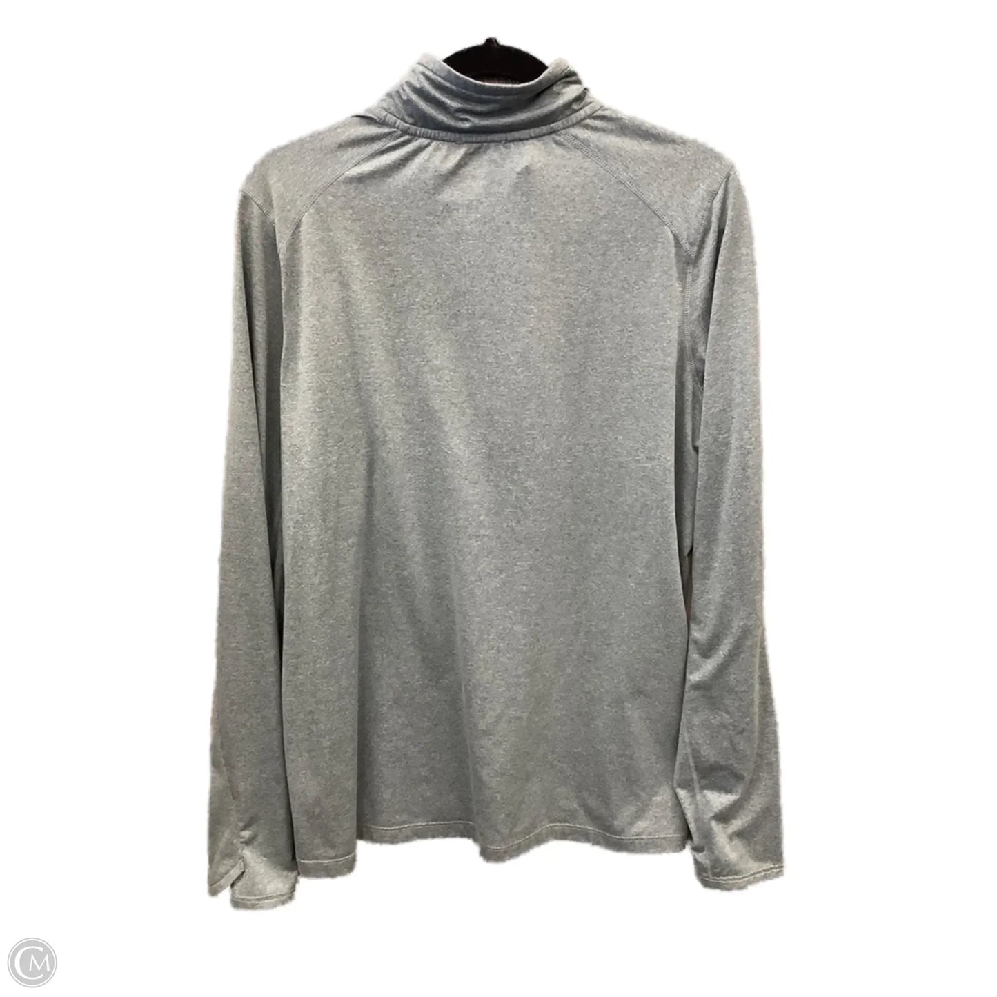 Athletic Top Long Sleeve Collar By Merrell In Blue, Size: Xl