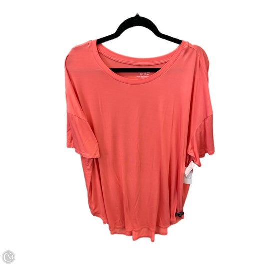 Top Short Sleeve By Time And Tru In Orange, Size: Xxl