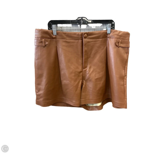 Shorts By Eloquii In Brown, Size: 18