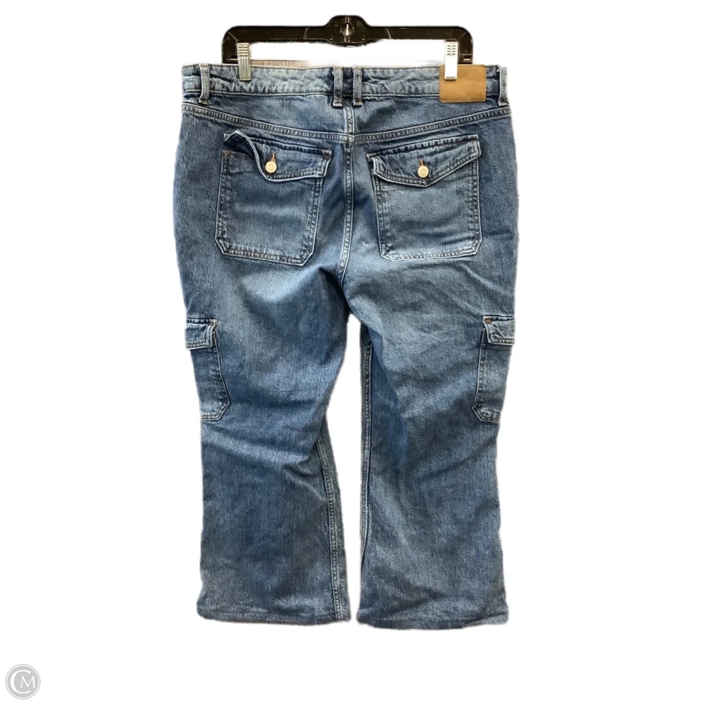 Jeans Flared By Aeropostale In Blue Denim, Size: 16