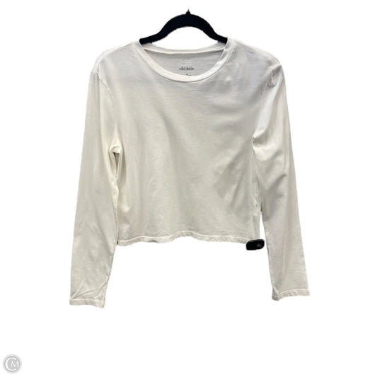 Top Long Sleeve By Wild Fable In White, Size: M