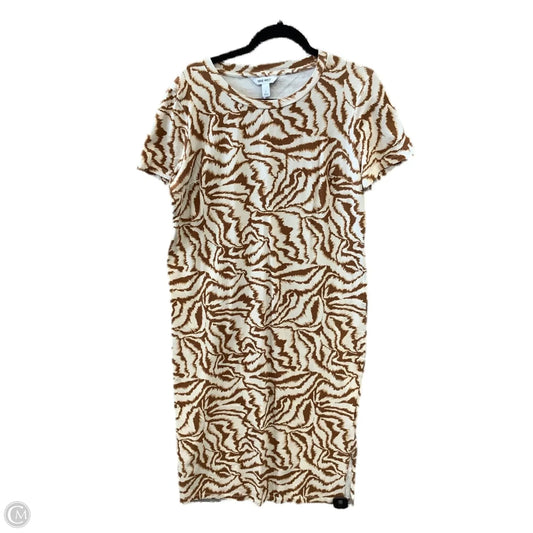 Dress Casual Midi By Nine West In Brown, Size: L