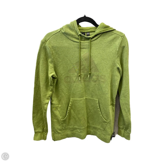 Athletic Sweatshirt Hoodie By Adidas In Green, Size: Xs