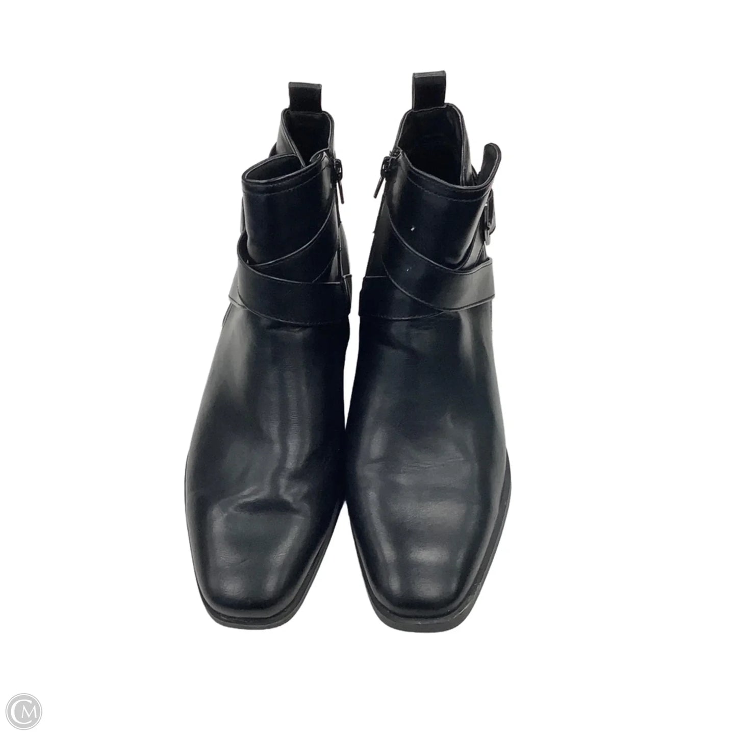 Boots Ankle Heels By Time And Tru In Black, Size: 11