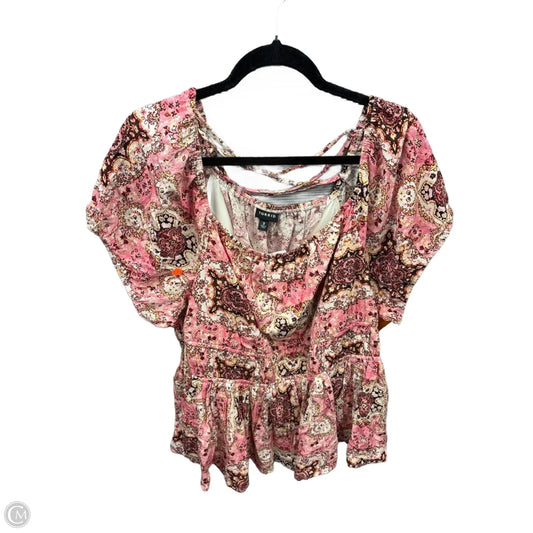 Top Short Sleeve By Torrid In Pink, Size: 3x