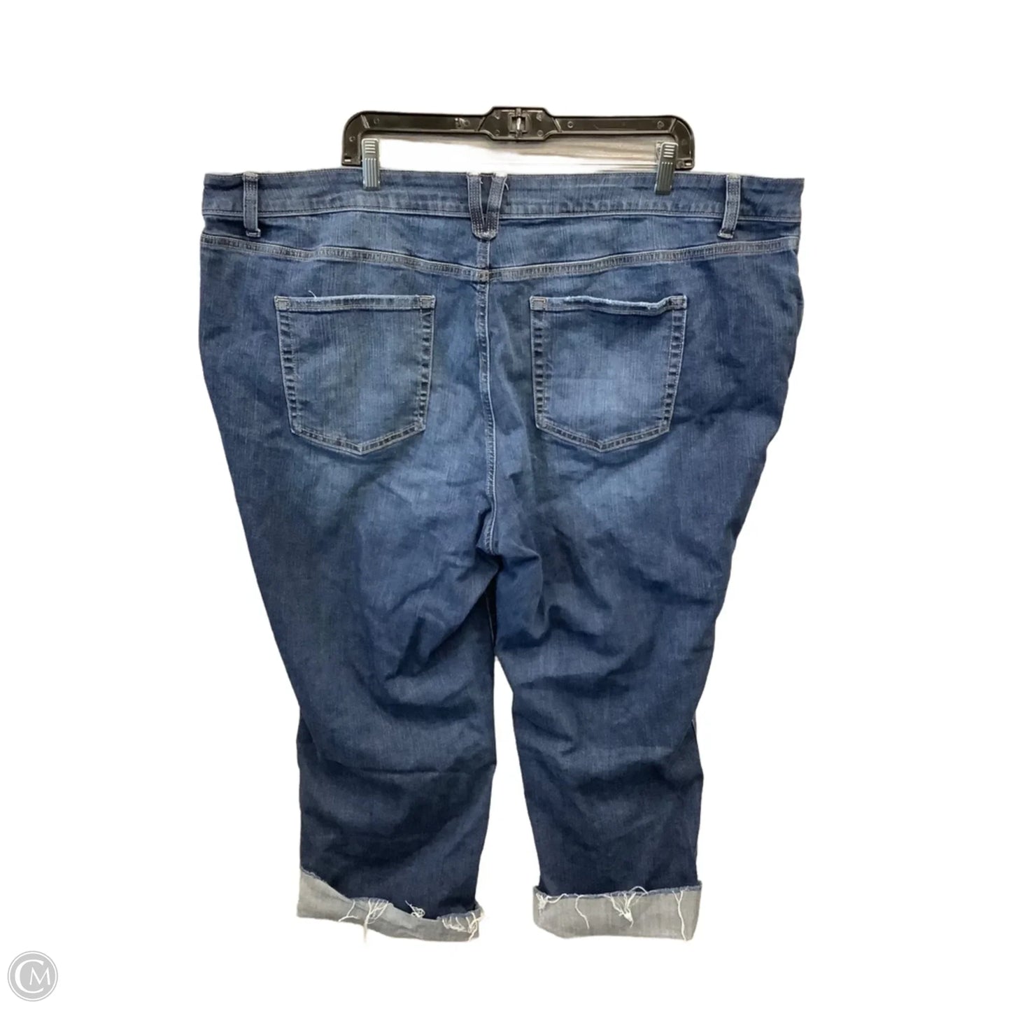 Jeans Cropped By Clothes Mentor In Blue Denim, Size: 24