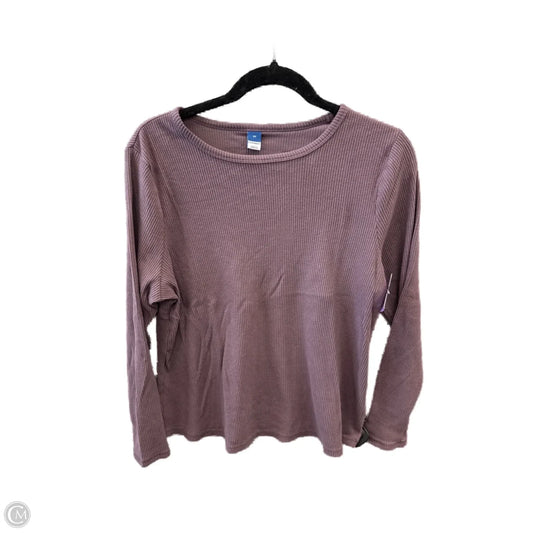 Top Long Sleeve Basic By Old Navy In Maroon, Size: 2x