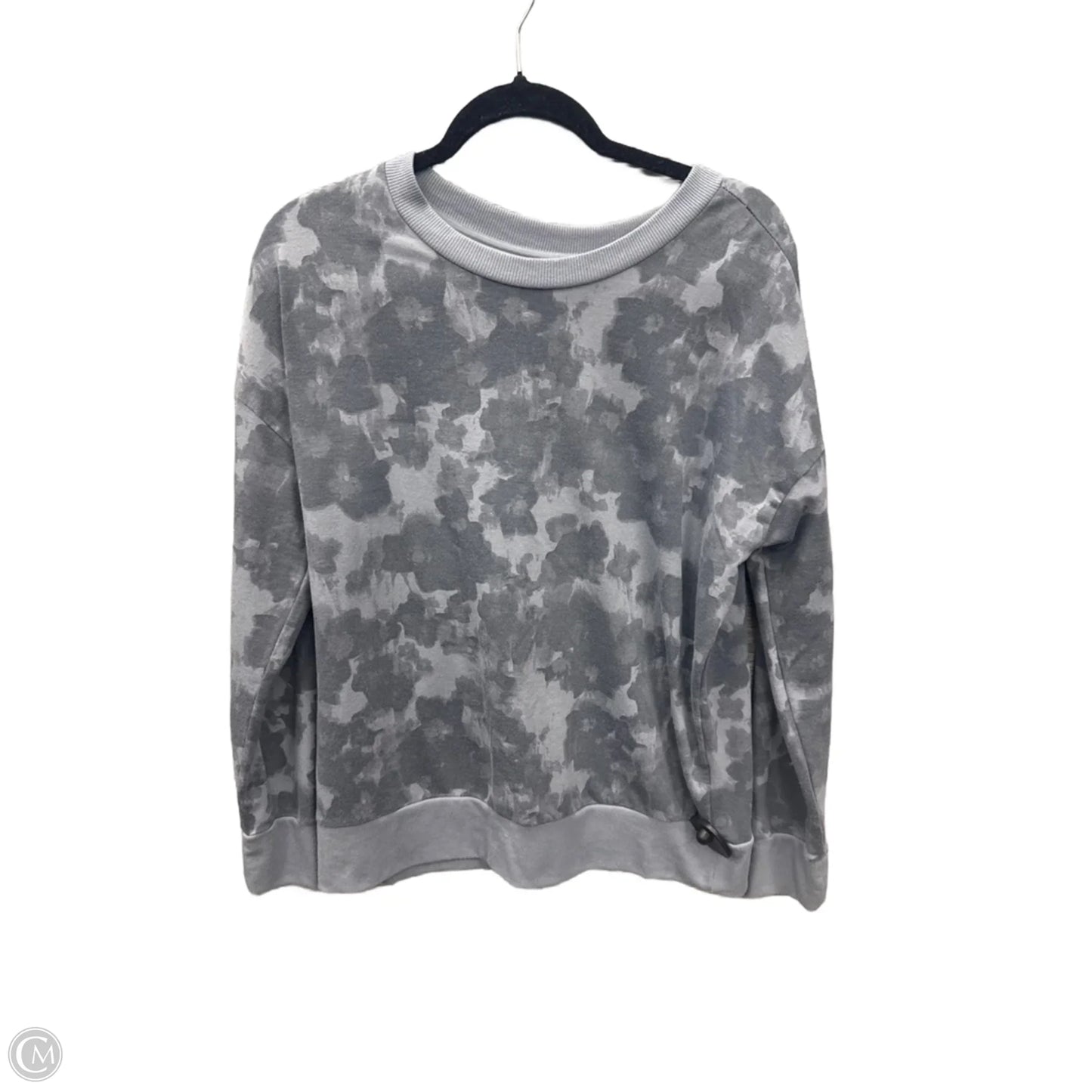 Top Long Sleeve By Mondetta In Grey, Size: L