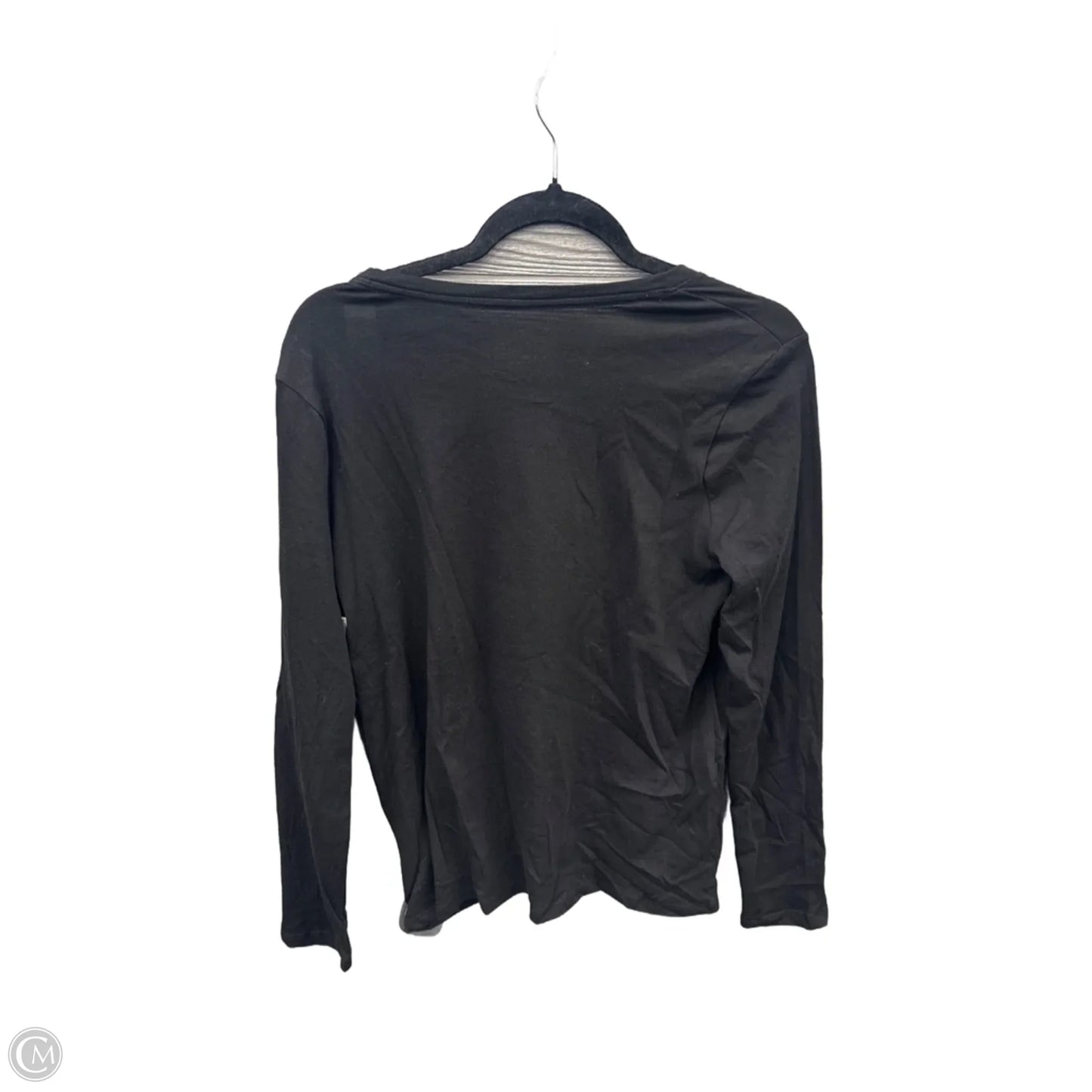 Top Long Sleeve By Time And Tru In Black, Size: M