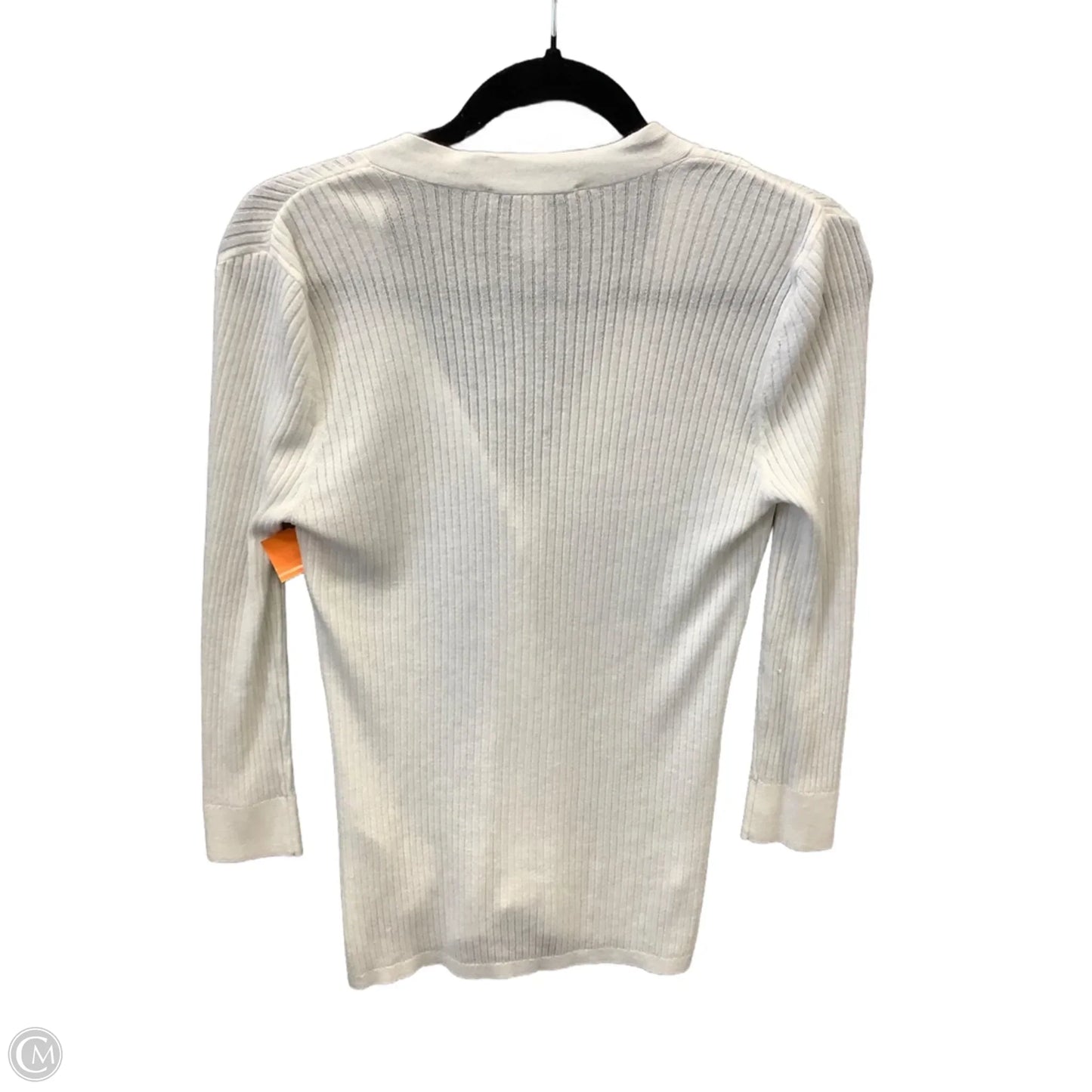 Cardigan By Clothes Mentor In White, Size: Xs