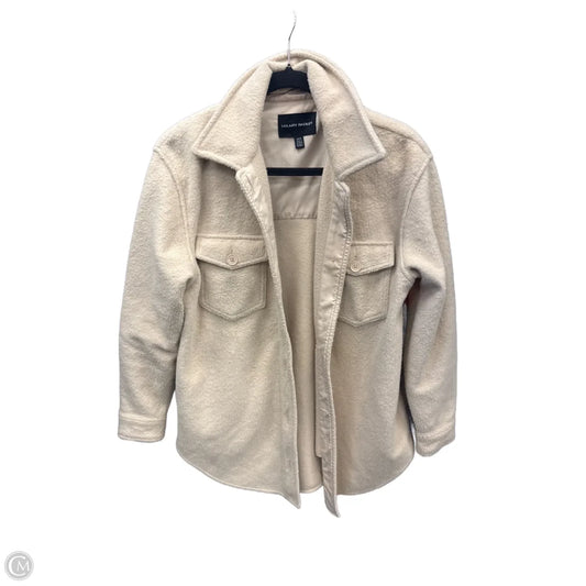 Jacket Fleece By Hilary Radley In Beige, Size: S