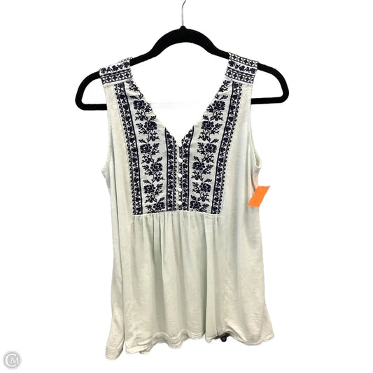 Top Sleeveless By J. Jill In Green, Size: S