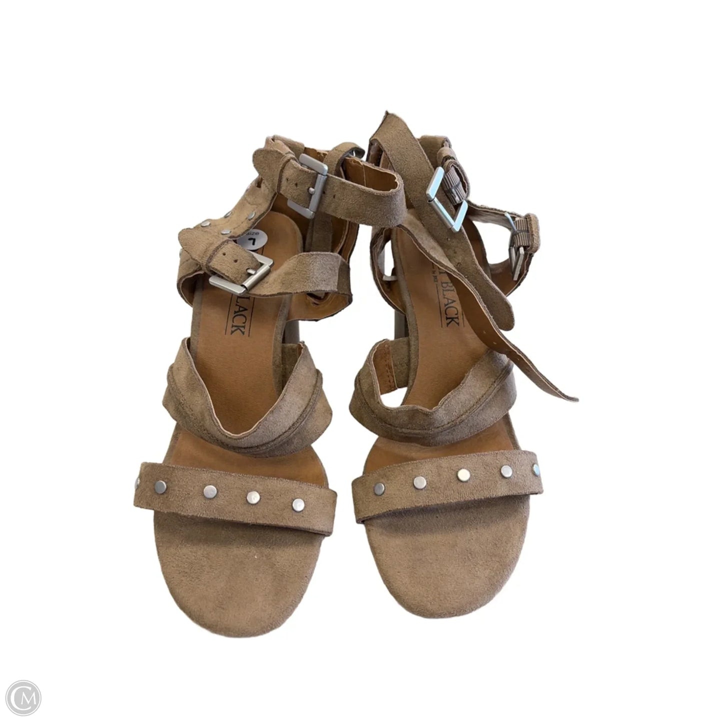 Sandals Heels Wedge By Bke In Brown, Size: 9