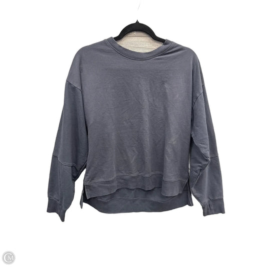Athletic Top Long Sleeve Crewneck By All In Motion In Blue, Size: M