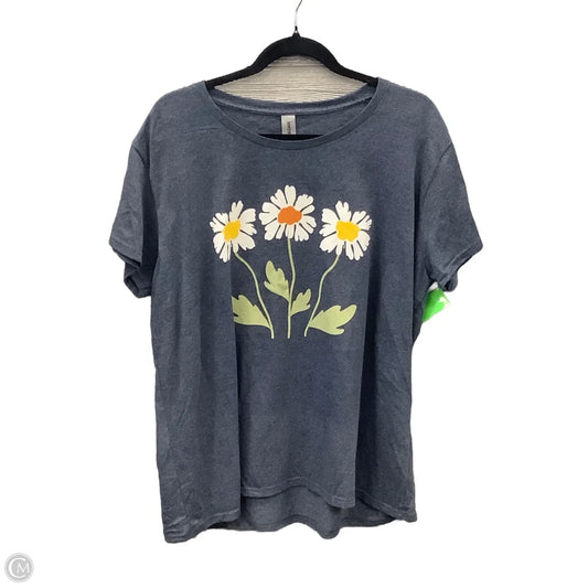 Top Short Sleeve By Gildan In Blue, Size: 2x