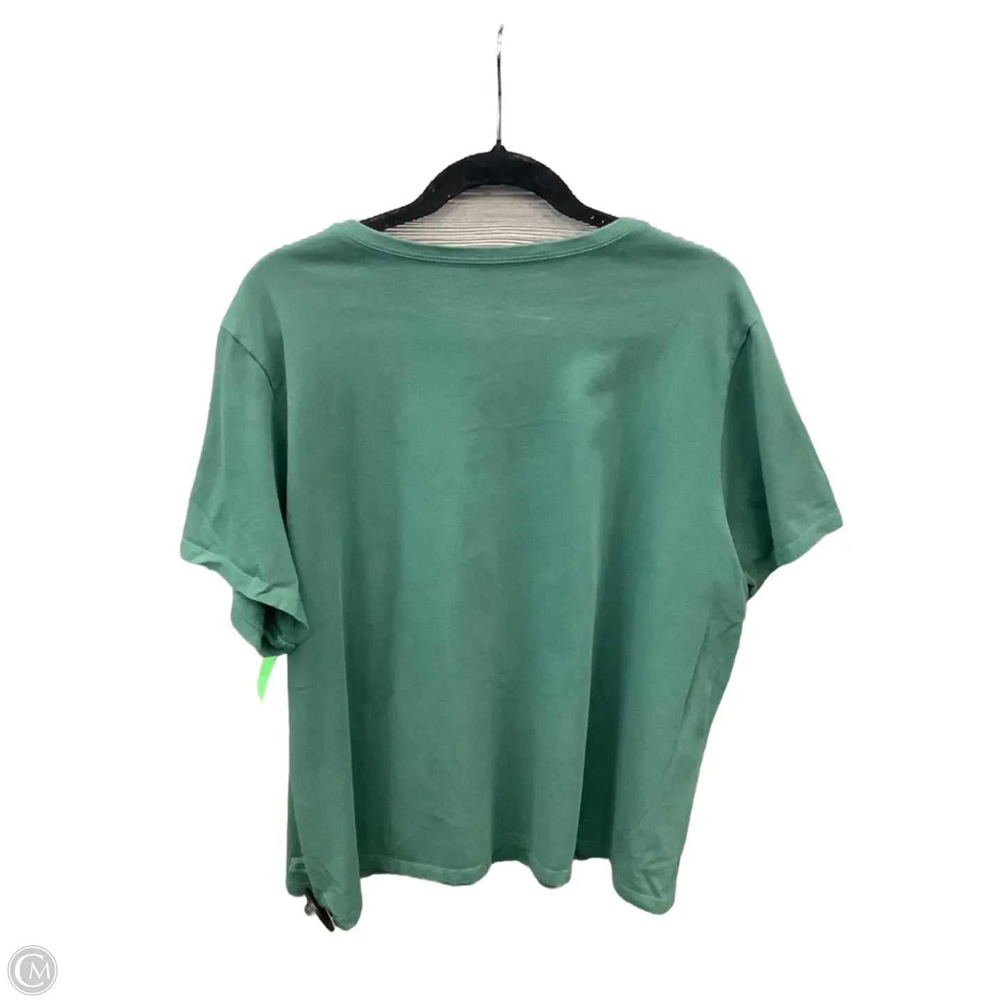 Top Short Sleeve By Life Is Good In Green, Size: 3x