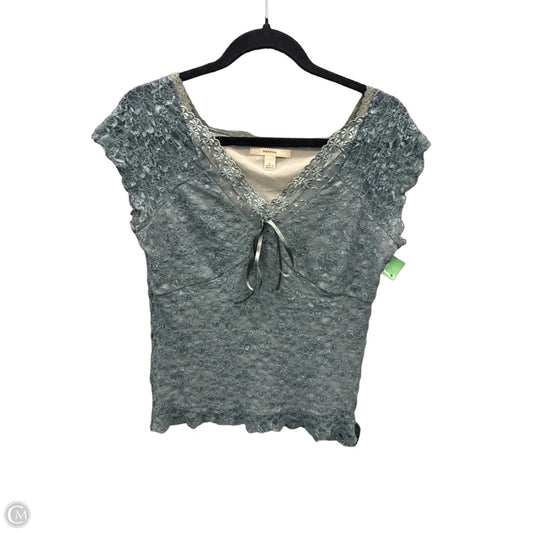 Top Short Sleeve By Merona In Teal, Size: L