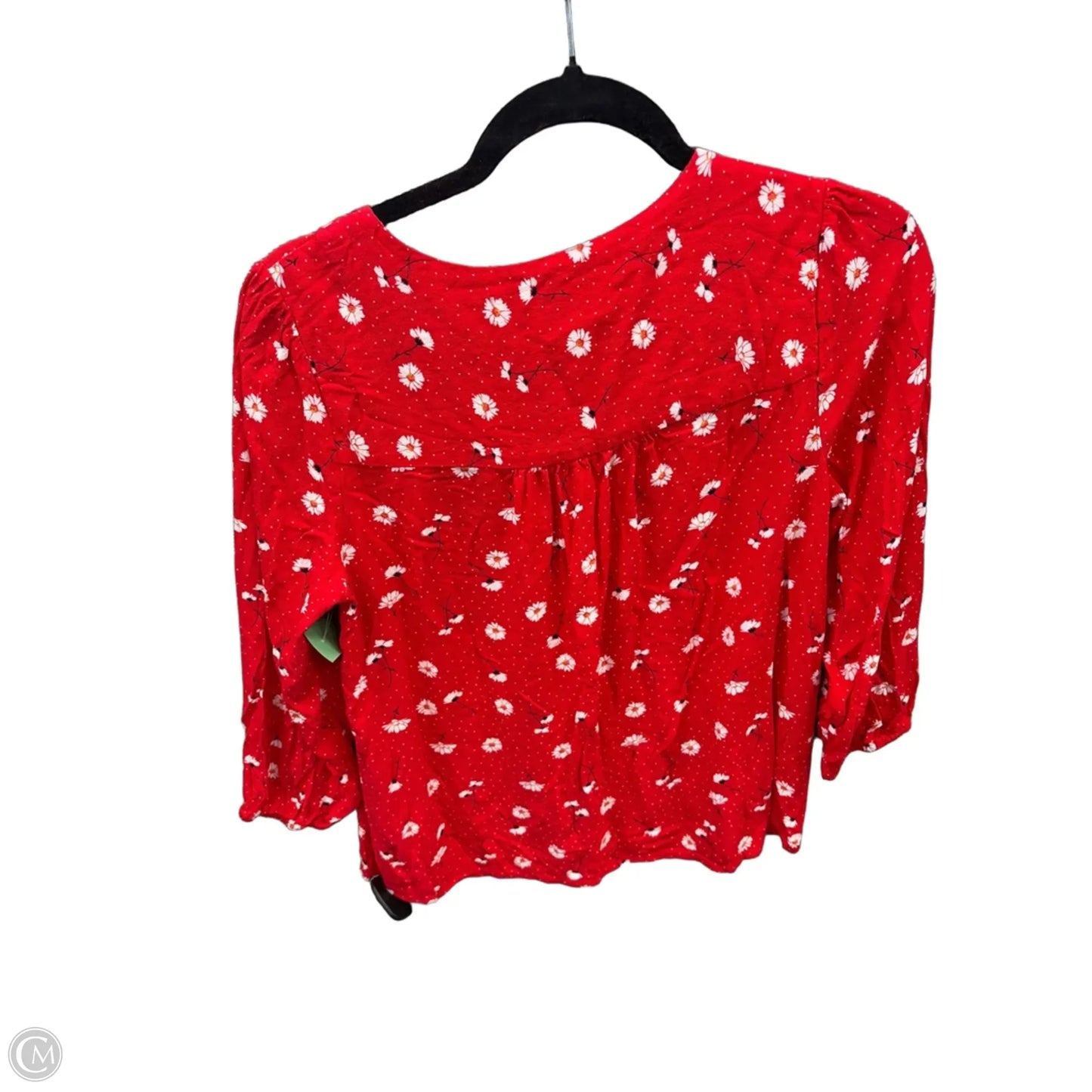 Top Long Sleeve By St Johns Bay In Red, Size: S