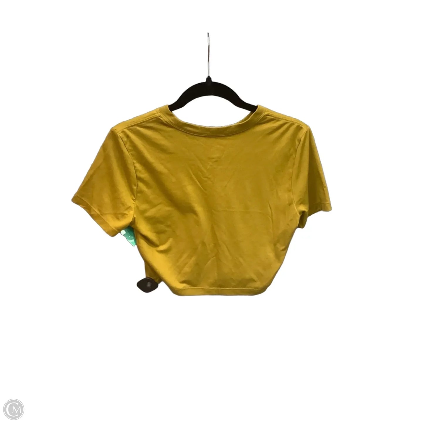 Athletic Top Short Sleeve By Nike In Green, Size: M