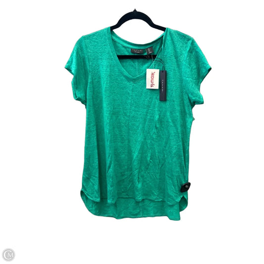 Top Short Sleeve By Tahari In Green, Size: L