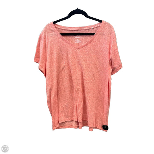 Top Short Sleeve By Sonoma In Pink, Size: 2x