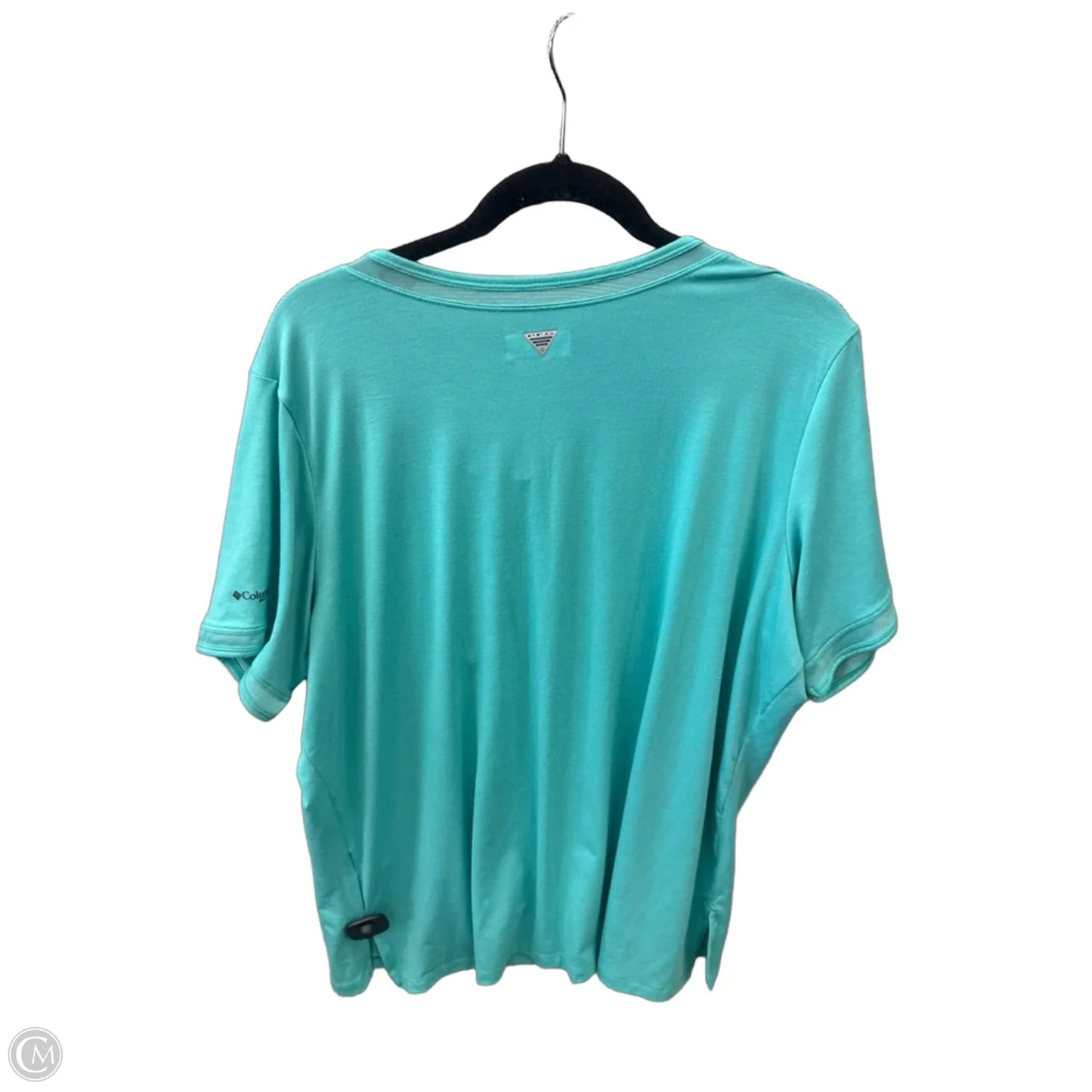 Athletic Top Short Sleeve By Columbia In Blue, Size: 1x