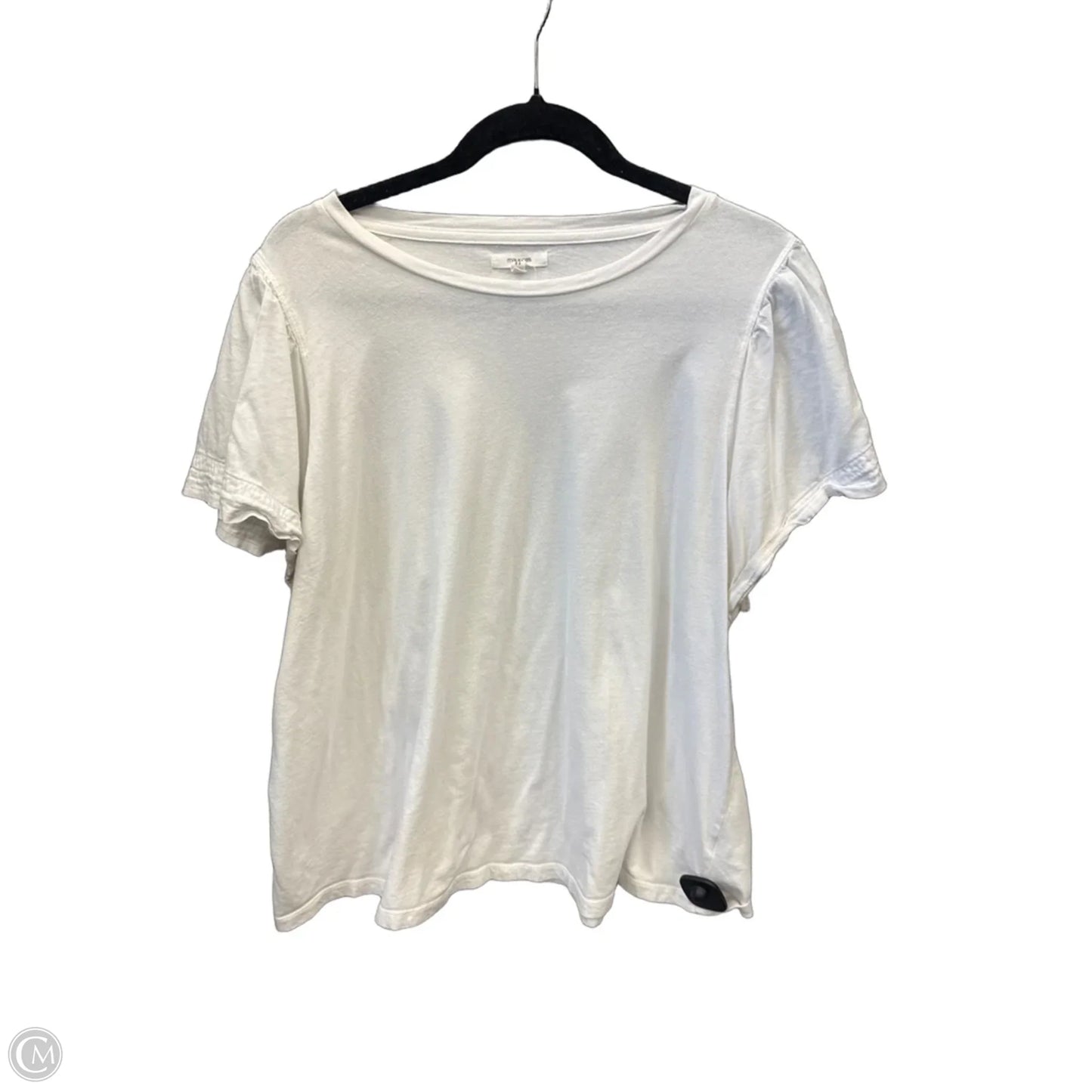 Top Short Sleeve By Maurices In White, Size: 2x