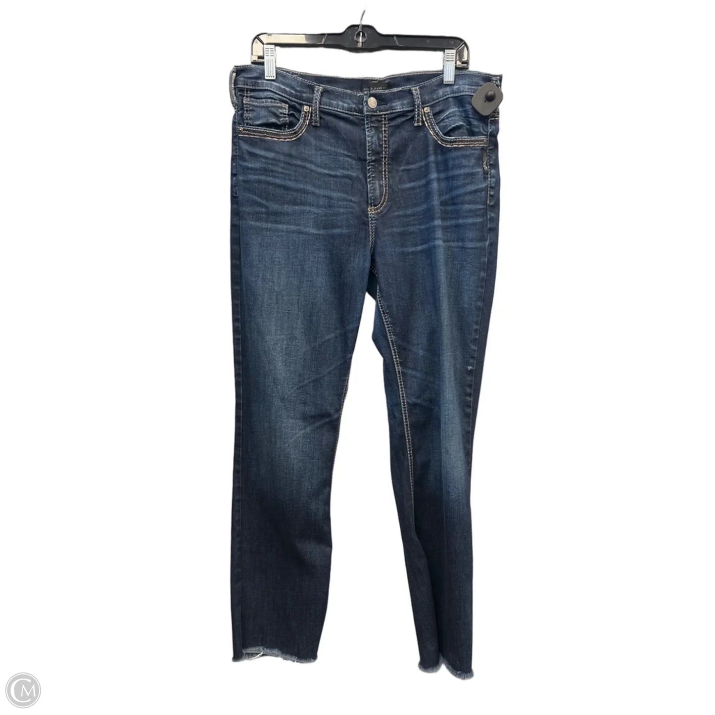 Jeans Straight By Clothes Mentor In Blue Denim, Size: 14