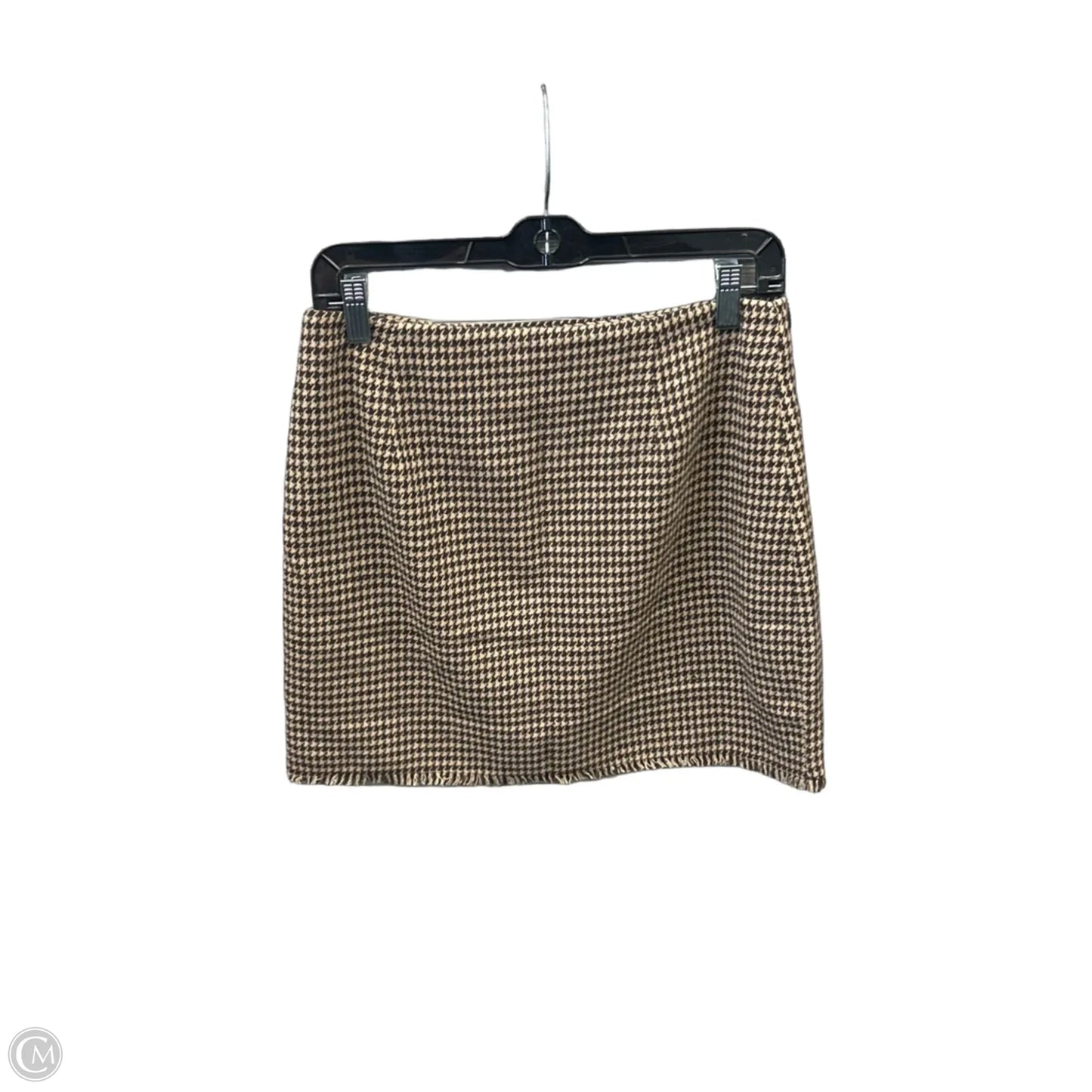 Skirt Mini & Short By Hem & Thread In Brown, Size: M