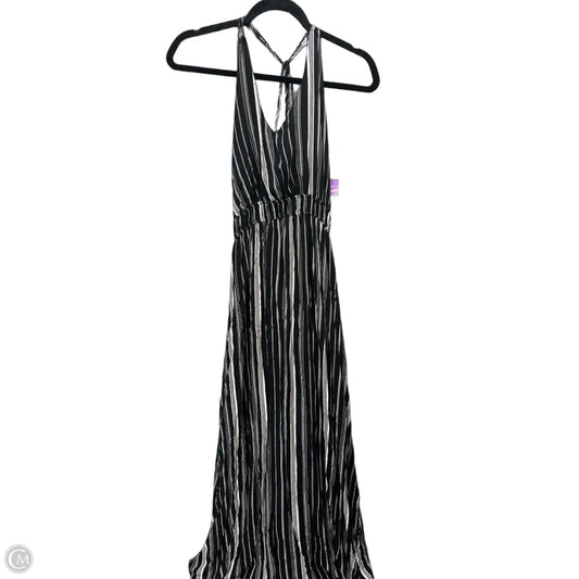Dress Casual Maxi By Maurices In Black & White, Size: M