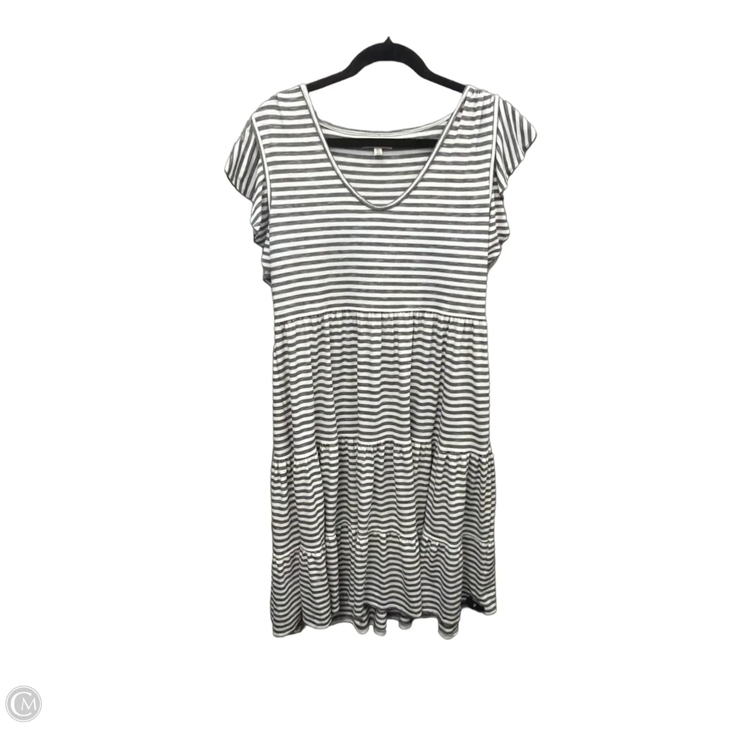 Dress Casual Midi By Max Studio In Striped Pattern, Size: Xl