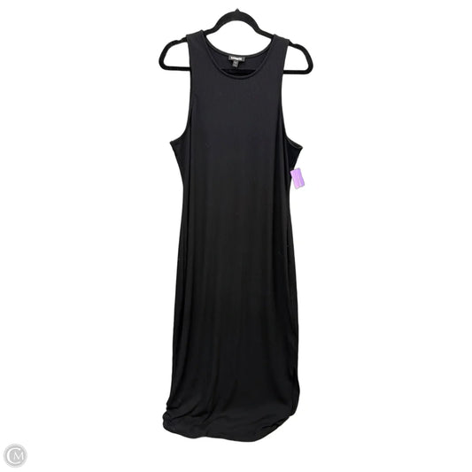 Dress Casual Maxi By Express In Black, Size: Xl