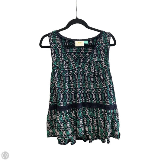 Top Sleeveless Basic By Anthropologie In Multi-colored, Size: 1x