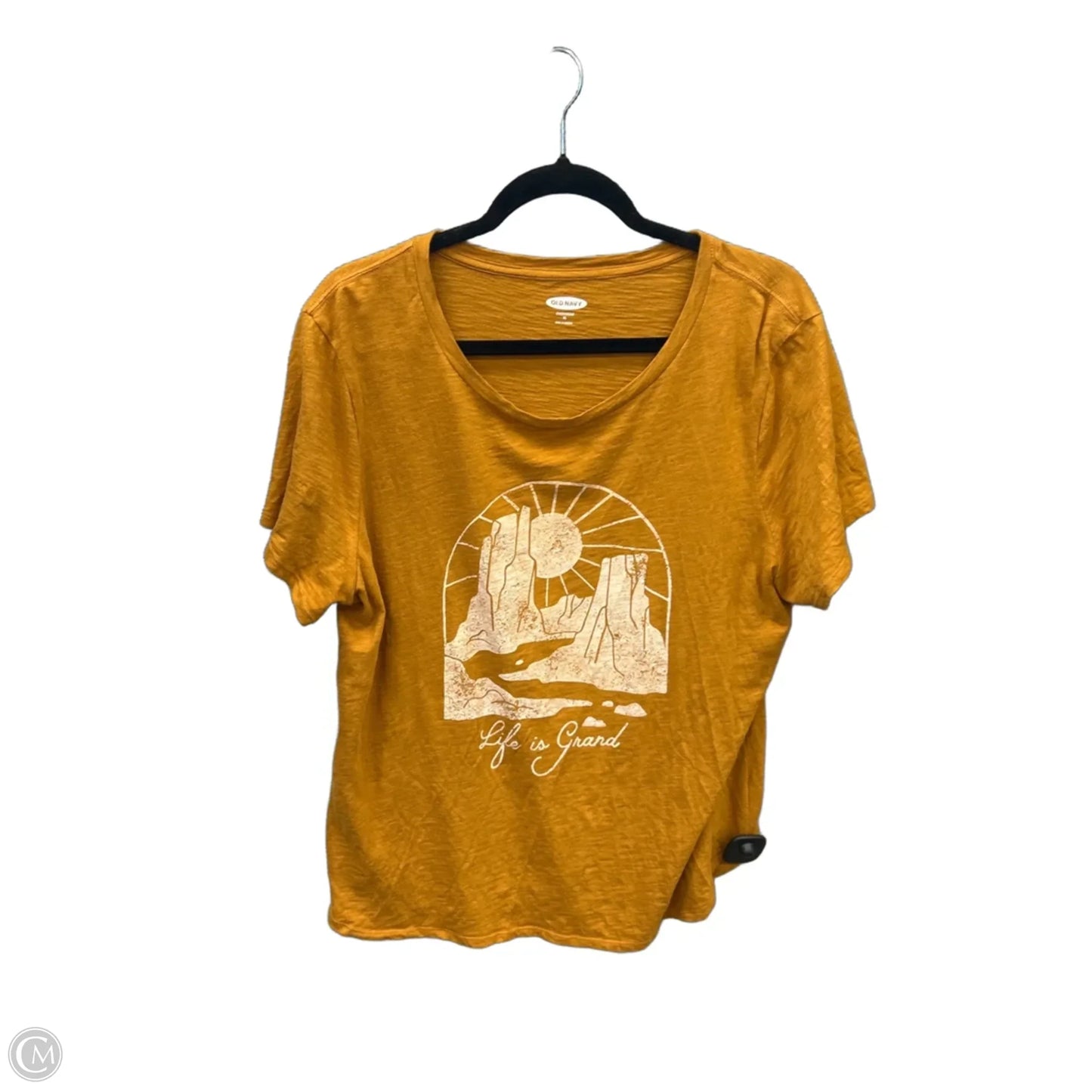 Top Short Sleeve By Old Navy In Orange, Size: Xl