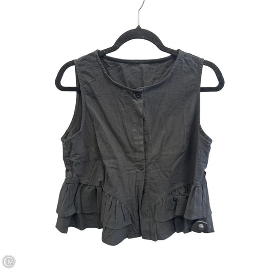 Top Sleeveless By Shein In Black, Size: L