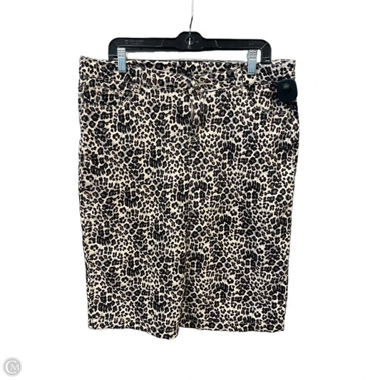 Skirt Midi By Clothes Mentor In Animal Print, Size: 14