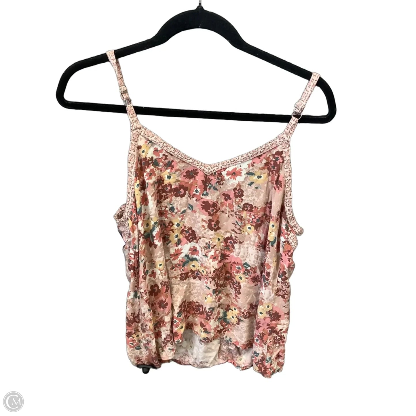 Top Sleeveless By Maurices In Floral Print, Size: M