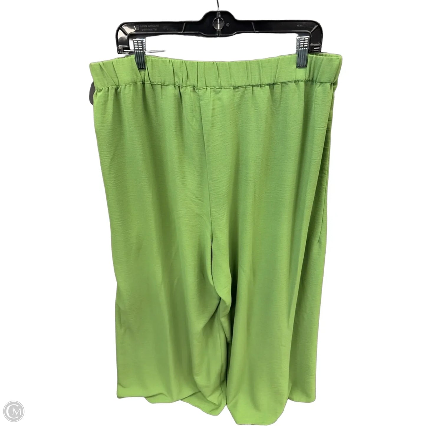 Pants Linen By Cece In Green, Size: Xl