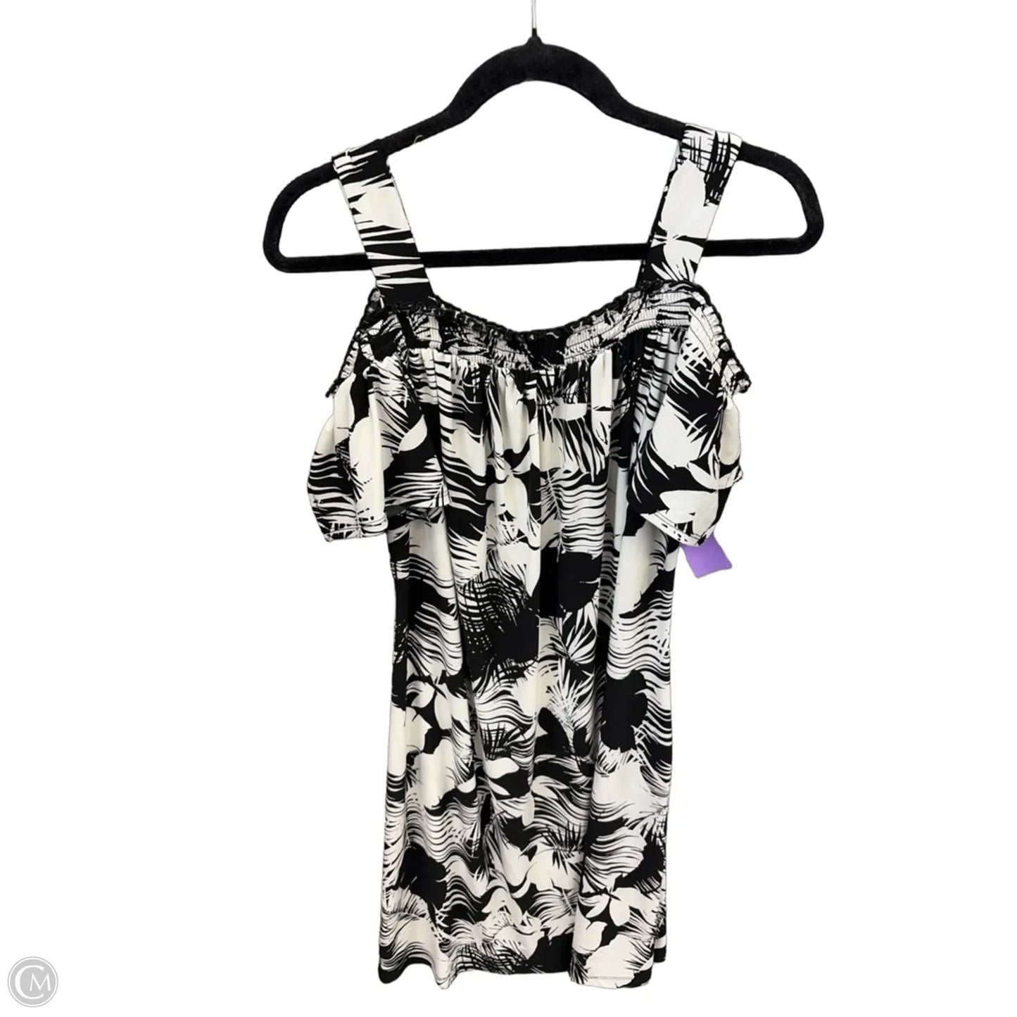 Dress Casual Midi By Roz And Ali In Black & White, Size: L