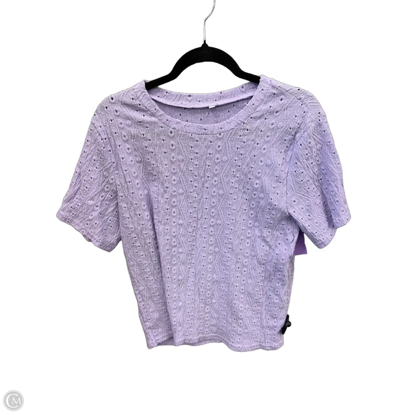 Top Short Sleeve By Clothes Mentor In Purple, Size: L