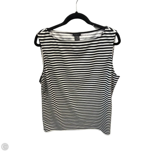 Top Sleeveless By Ann Taylor In Striped Pattern, Size: Xl