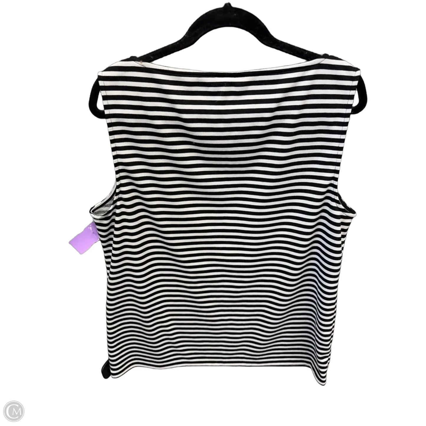Top Sleeveless By Ann Taylor In Striped Pattern, Size: Xl