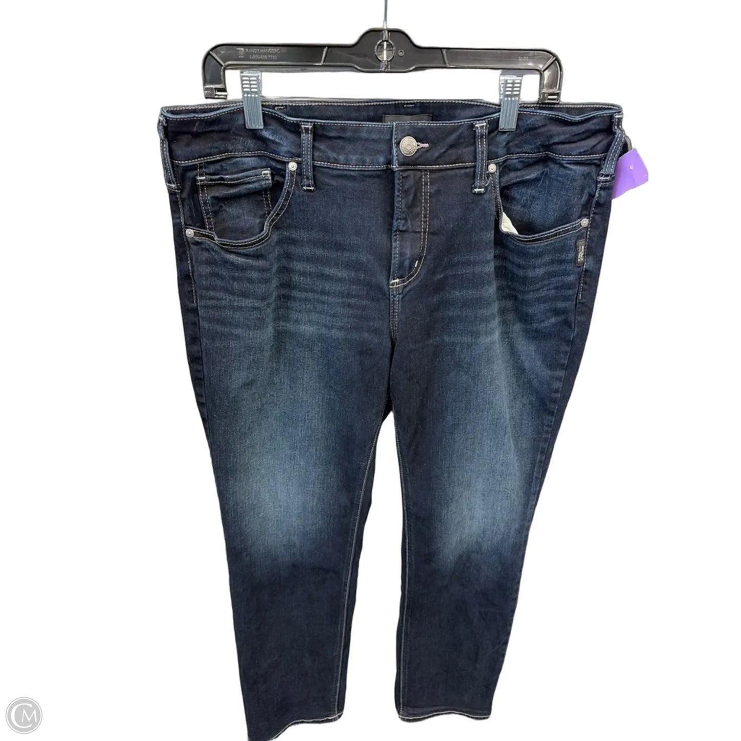 Jeans Skinny By Clothes Mentor In Blue Denim, Size: 16