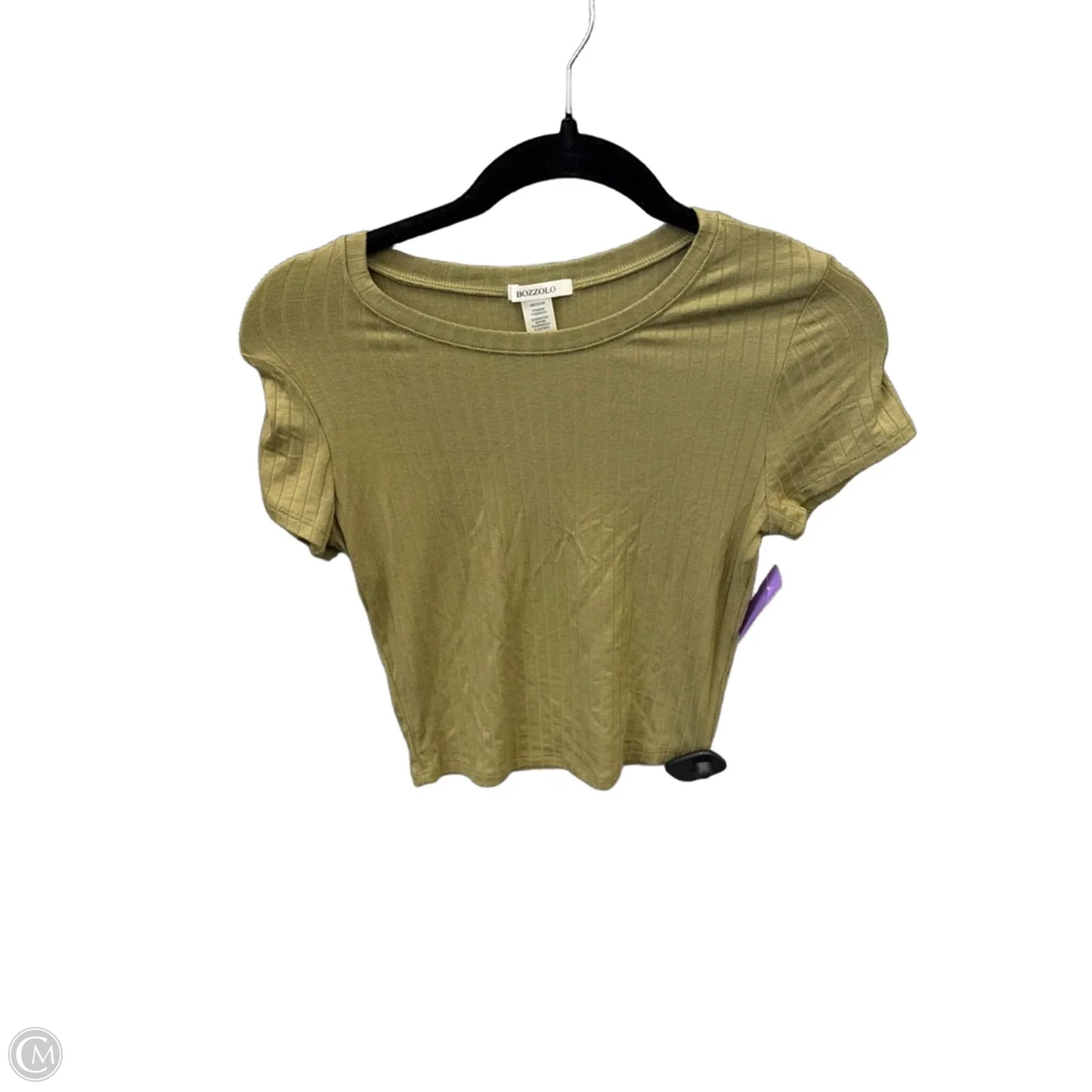 Top Short Sleeve By Bozzolo In Green, Size: M