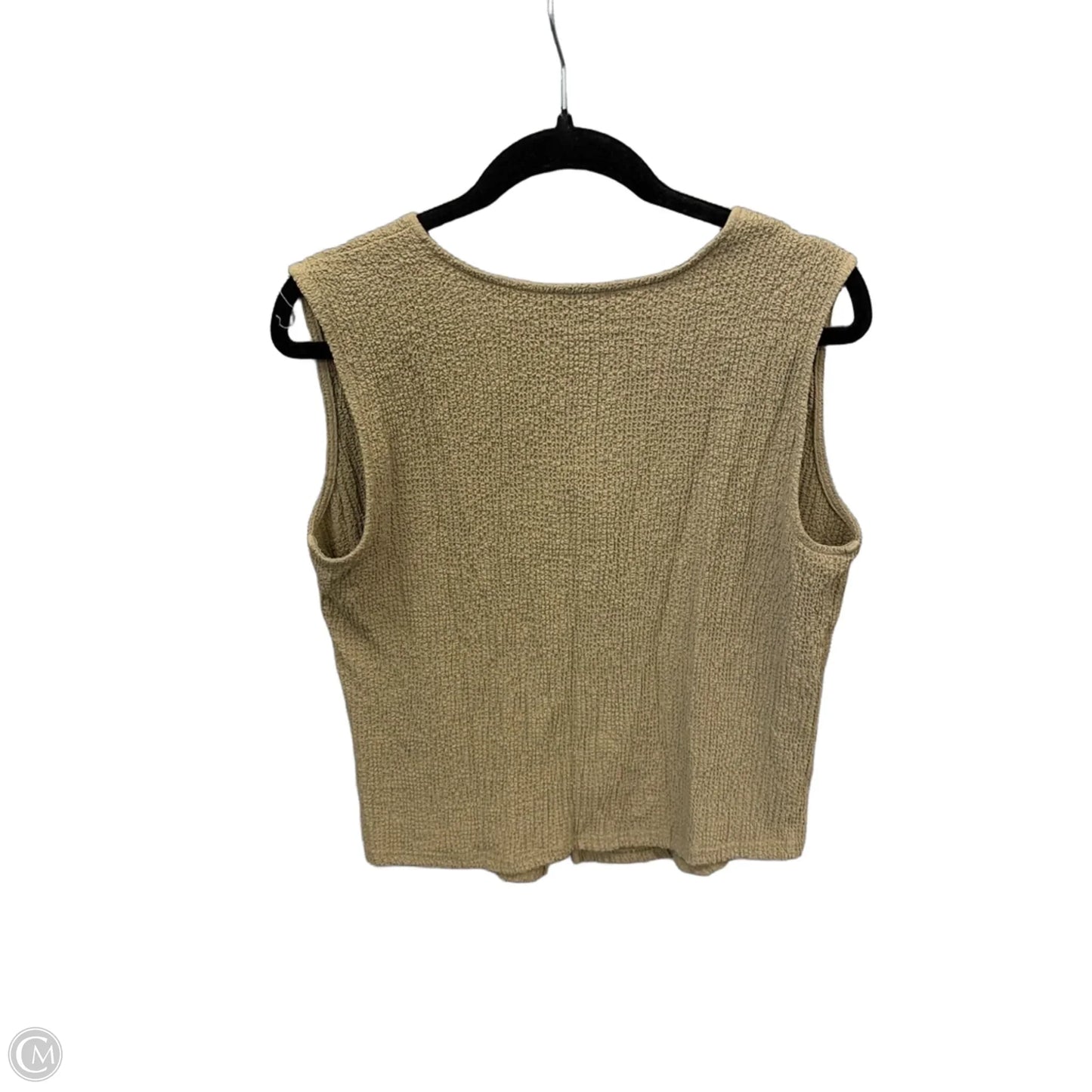 Top Sleeveless By Modern Works In Green, Size: M