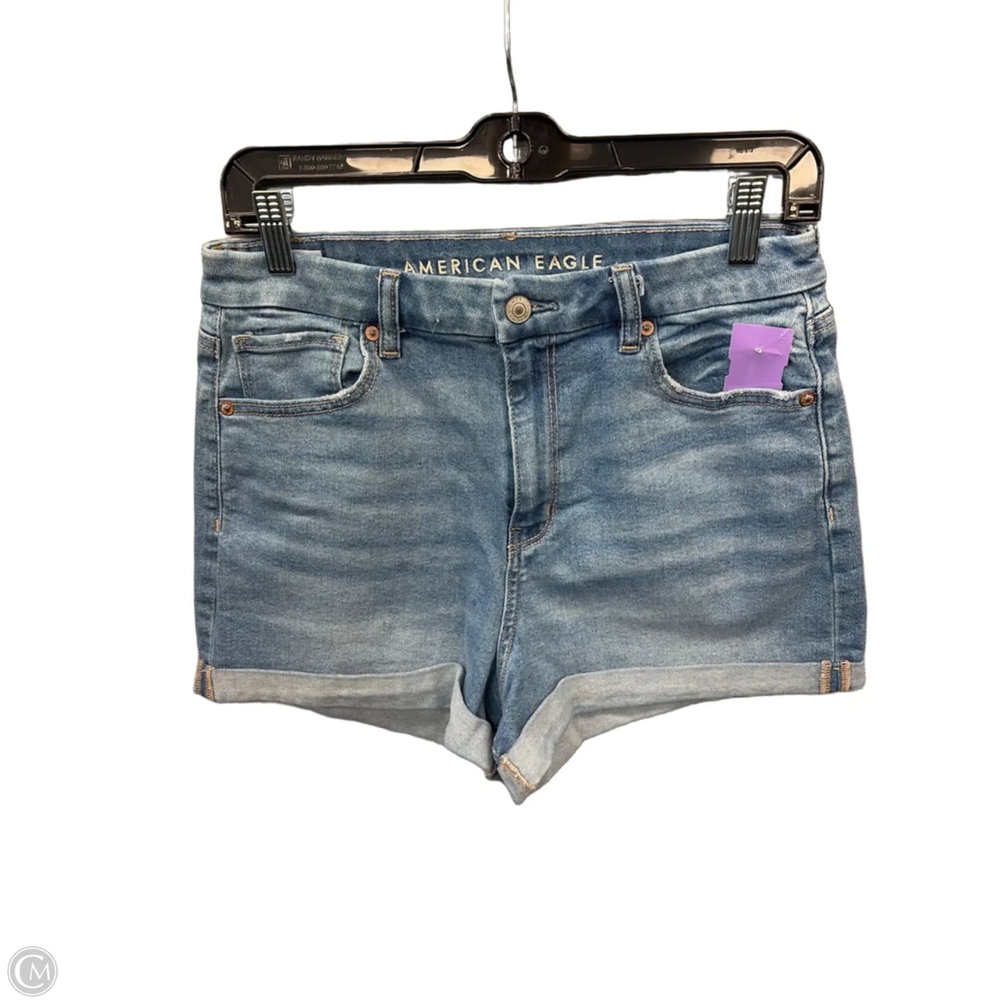 Shorts By American Eagle In Blue Denim, Size: 8