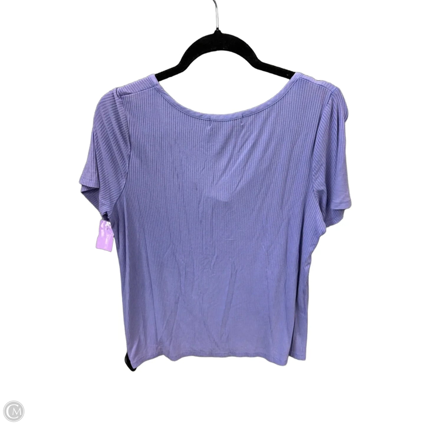 Top Short Sleeve By Grace & Lace In Purple, Size: M